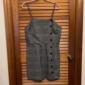 Wild Fable Black and White Checkered Mini Dress